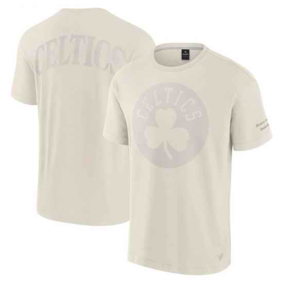 Men Fanatics Cream Boston Celtics Elements Iconic T Shirt